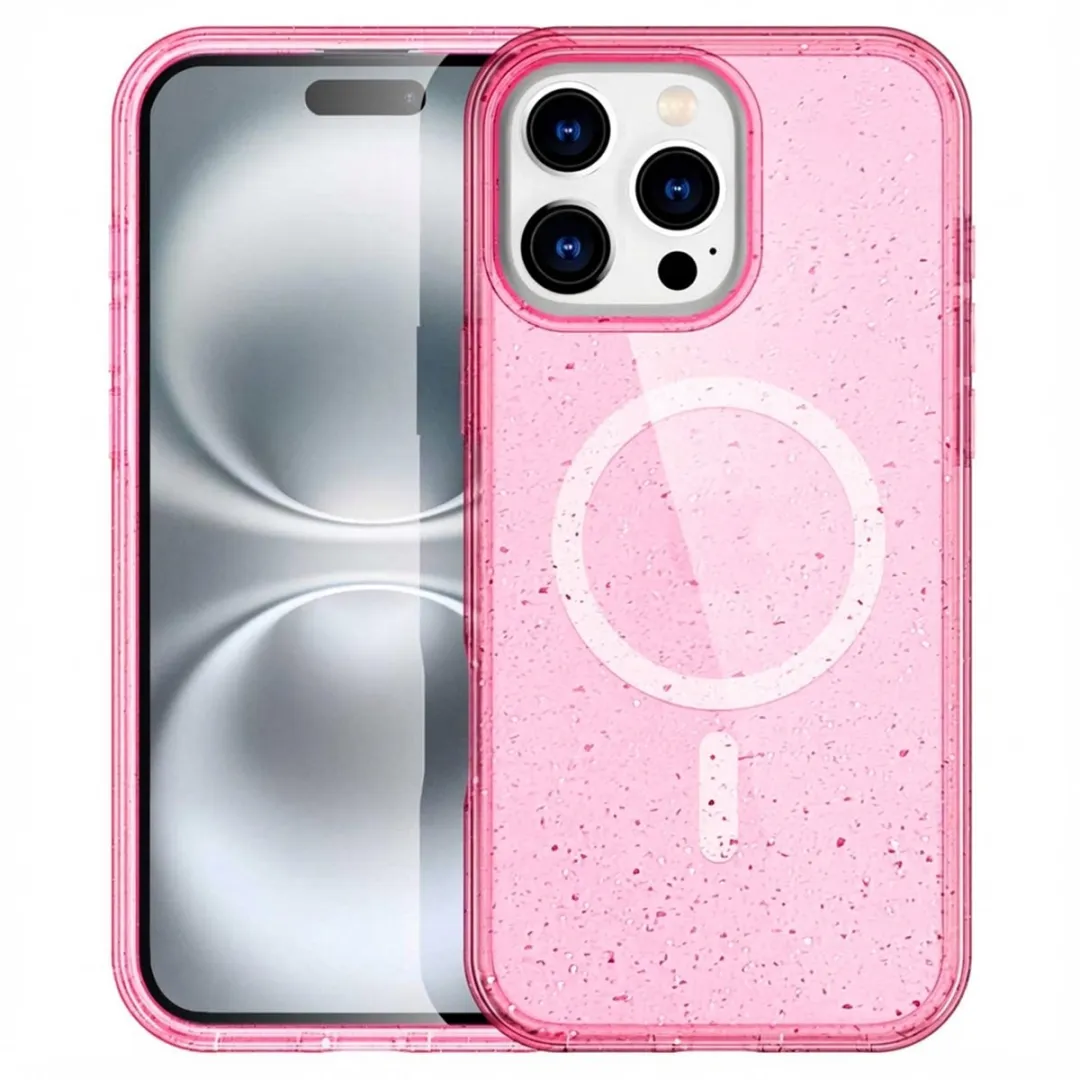 Imoshion Hoesje iPhone 16 Pro Max - Sparkle Roze - MagSafe