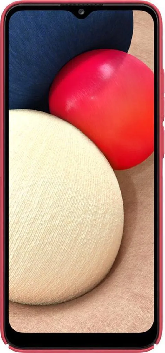 Nillkin Frosted Shield Hoesje Samsung Galaxy A02S - Rood - afbeelding 2 van 5