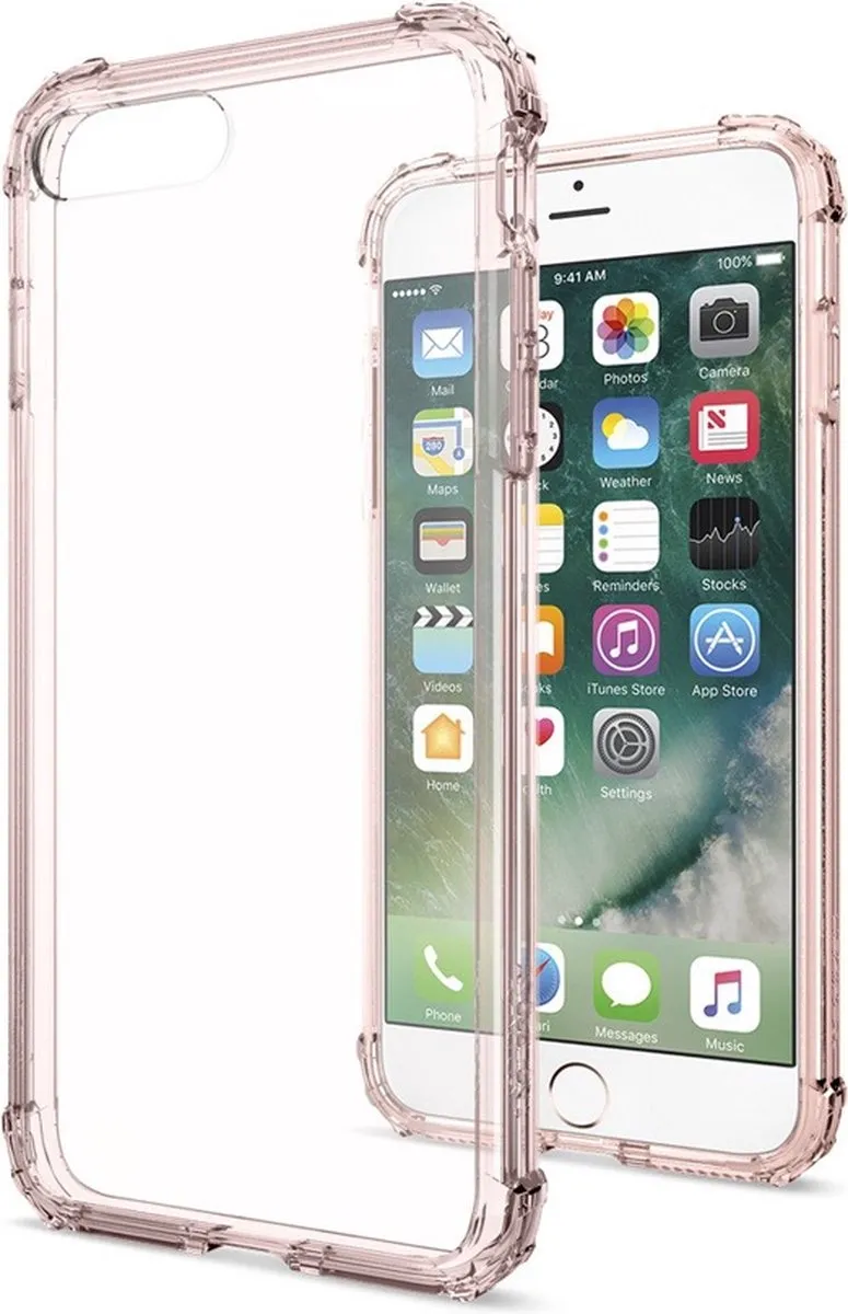 Spigen Crystal Shell iPhone 7 Plus/8 Plus Hoesje - Roze - 043CS20501