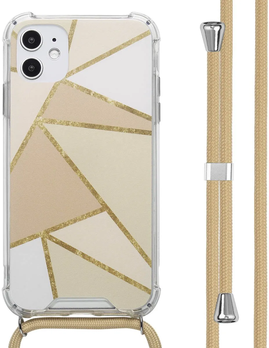 Imoshion iPhone 11 Hoesje Beige Graphic
