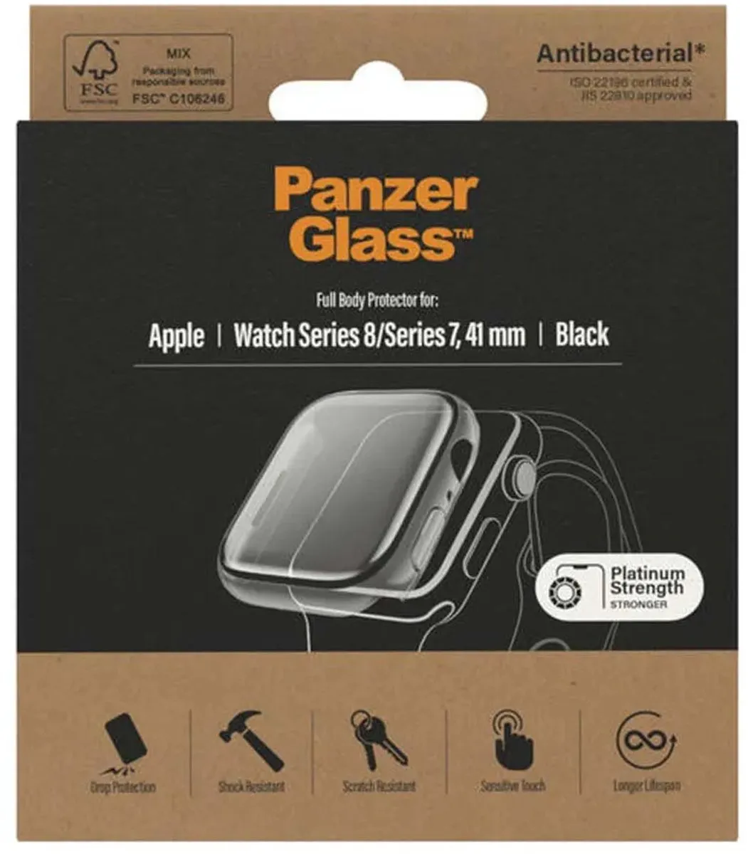 PanzerGlass PZ-3689 Full Body Protector Apple Watch 41mm - Zwart