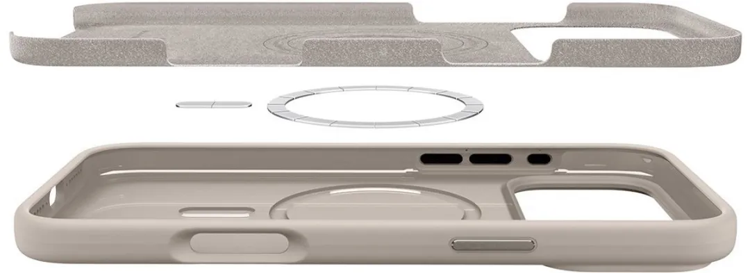 Spigen Silicone Fit MagSafe iPhone 17 Pro Hoesje - Transparent - afbeelding 6 van 6