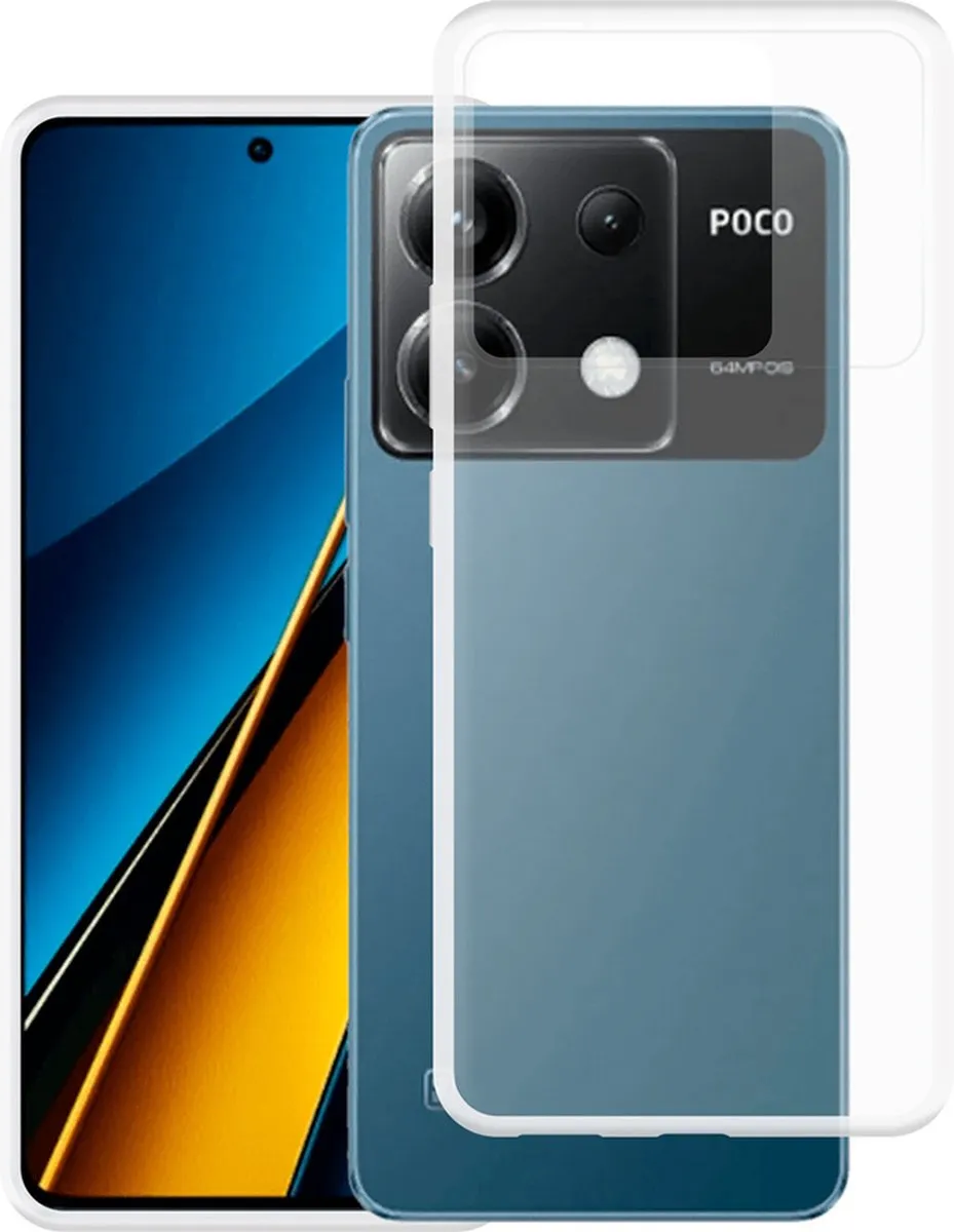 Just in Case Cazy Xiaomi Poco X6 Siliconen Hoesje - Transparant