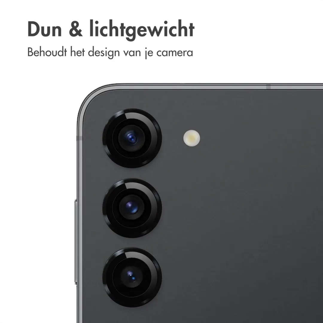 imoshiion Camera Lens Protector - Samsung Galaxy S23/S23+ - 2 Stuks - Zwart - afbeelding 6 van 6