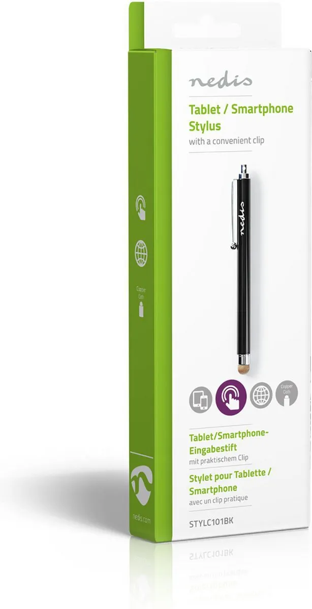 Nedis Stylus Pen STYLC101BK - Zwart - afbeelding 6 van 6
