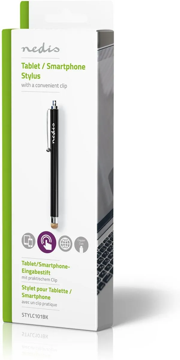 Nedis Stylus Pen STYLC101BK - Zwart