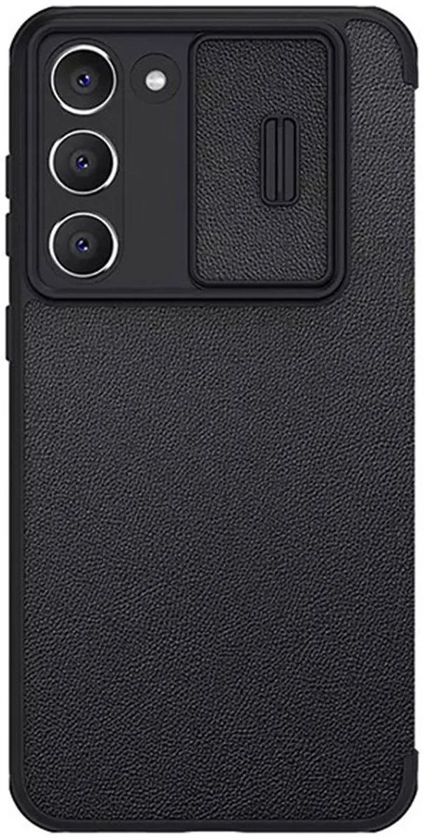Nillkin Qin Pro Leather Book Case - Samsung Galaxy S23 Plus - 2 Pasjes - Zwart