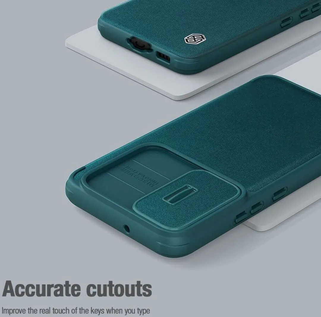 Nillkin Qin Pro Leather Book Case - Samsung Galaxy S23 Plus - 2 Pasjes - Zwart