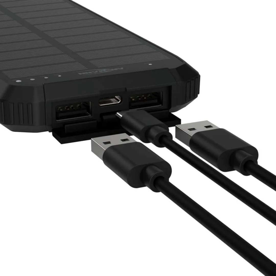 Ansmann 1700-0164 Powerbank 10000mAh - Draadloos 10W - 2x USB - Zwart