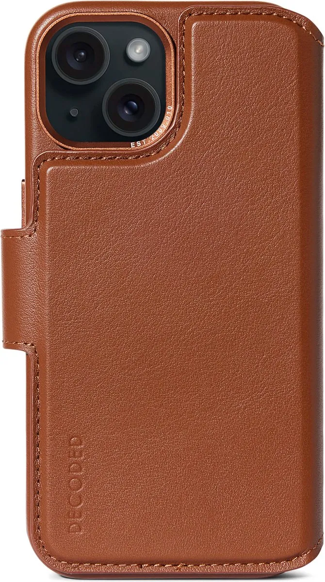 Decoded D24IPO15PLDW5TN iPhone 15 Plus Hoesje - Magnetisch 2-in-1 - Tan Bruin