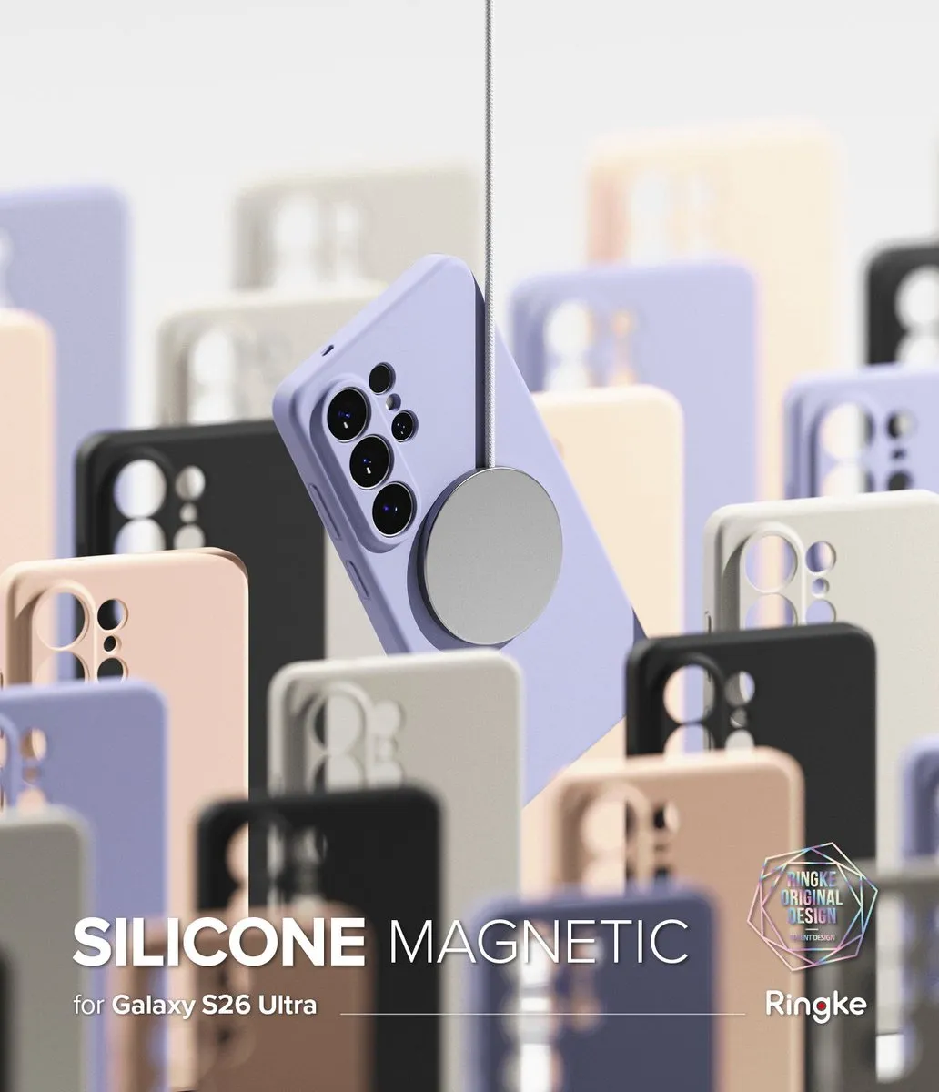 Ringke Silicone MagSafe Hoesje Samsung Galaxy S26 Ultra - Zwart - afbeelding 6 van 6