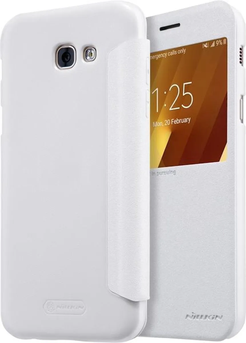 Nillkin Sparkle S-View Book Case Samsung Galaxy A3 (2017) - Wit - afbeelding 6 van 6