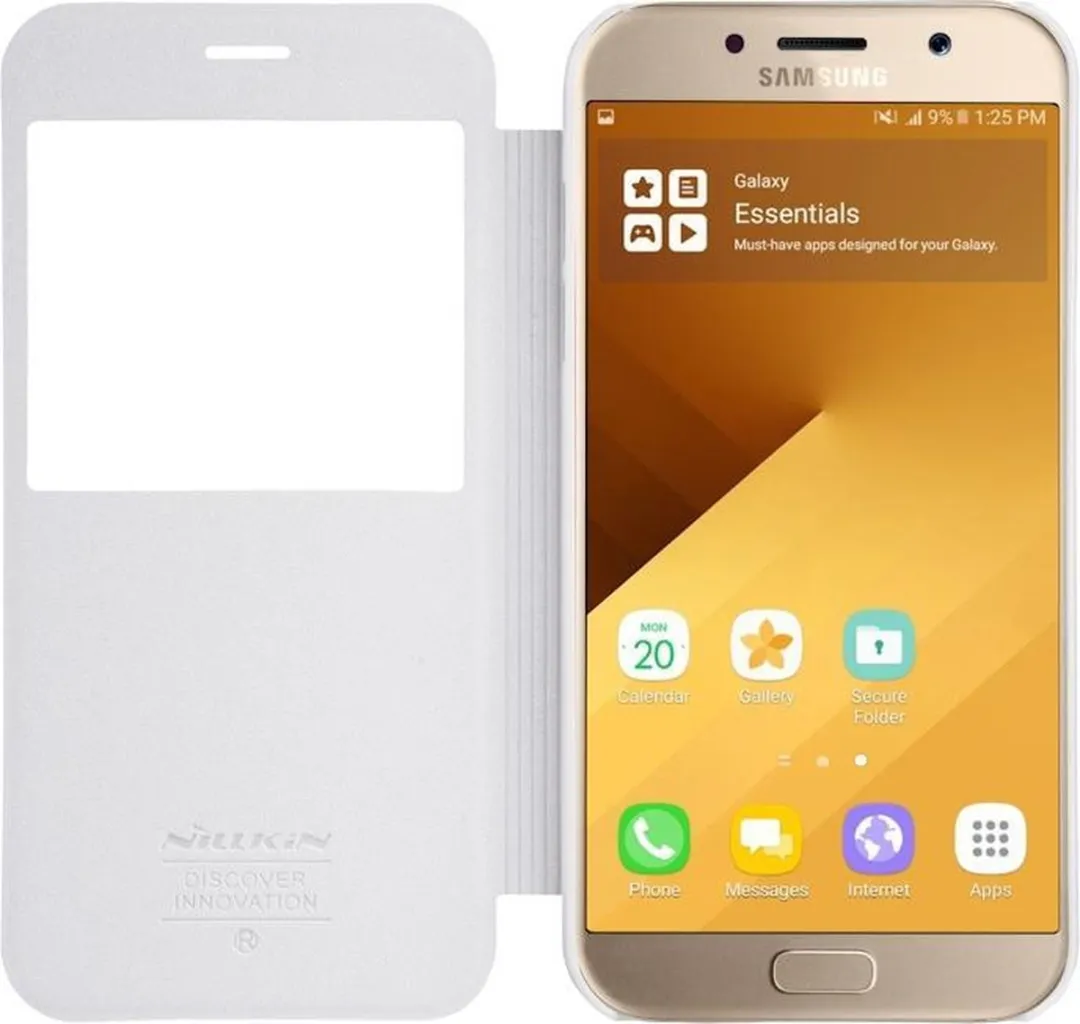 Nillkin Sparkle S-View Book Case Samsung Galaxy A3 (2017) - Wit - afbeelding 3 van 6