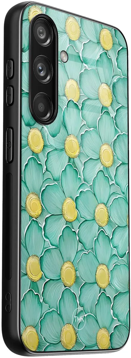 Casevibes Samsung Galaxy S24 Mint Blossom Hoesje - Groen - afbeelding 2 van 3