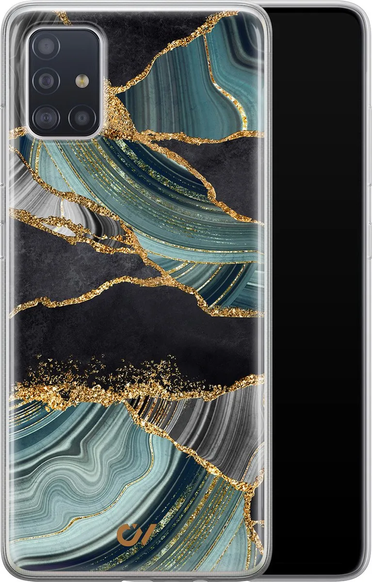 Casevibes Galaxy A51 Hoesje - Marble Jade Stone - Multi