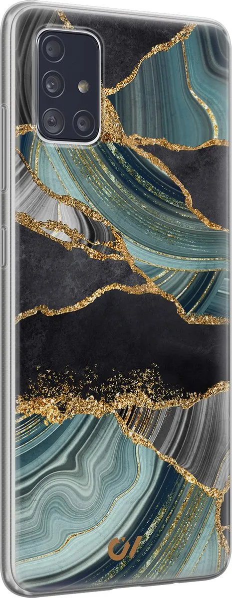 Casevibes Galaxy A51 Hoesje - Marble Jade Stone - Multi
