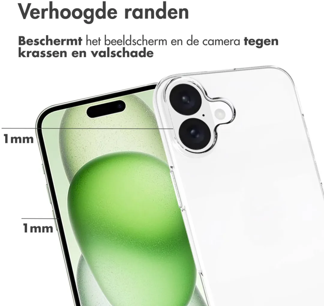 Accezz Hoesje iPhone 16 Plus Transparant