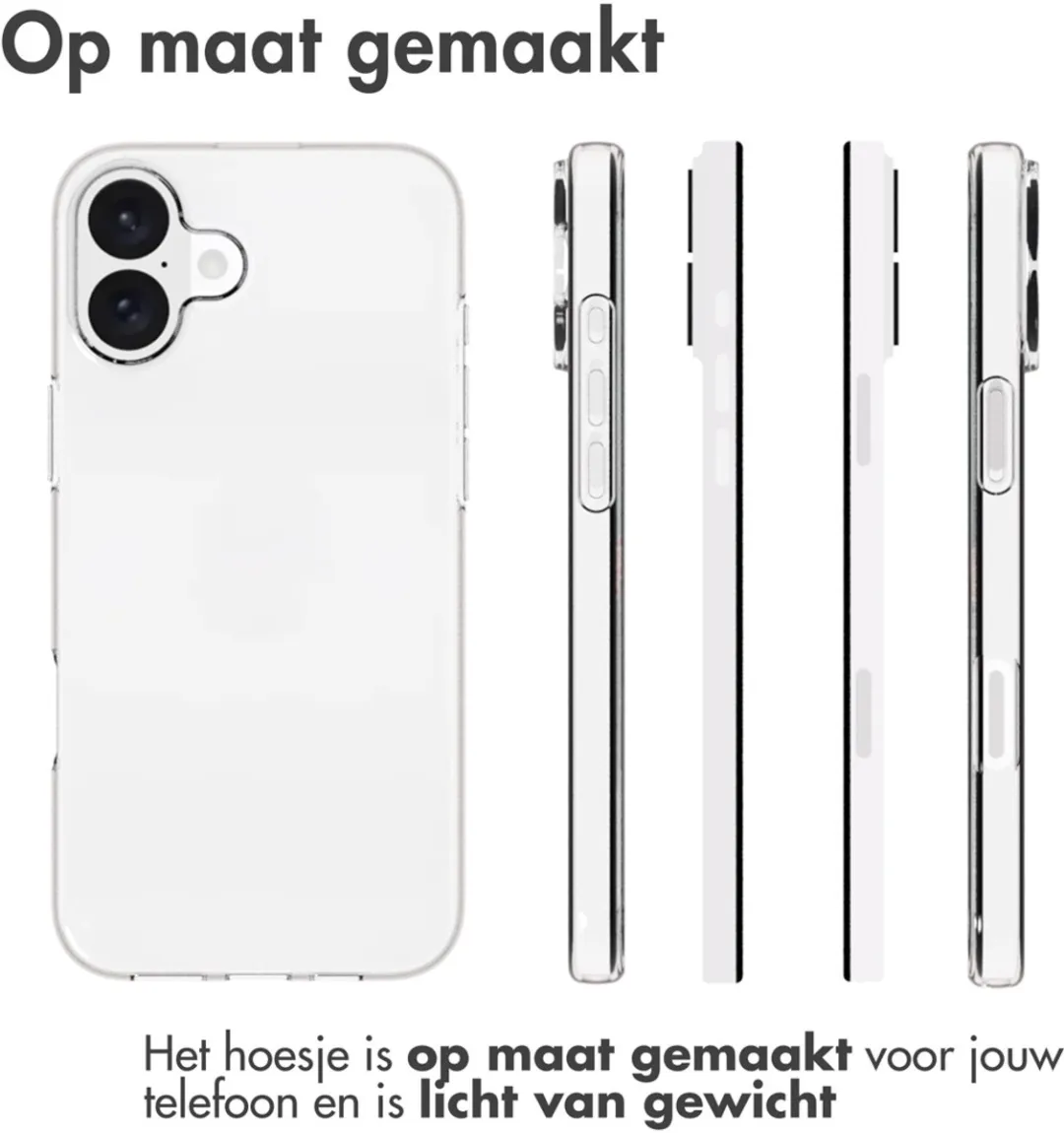 Accezz Hoesje iPhone 16 Plus Transparant