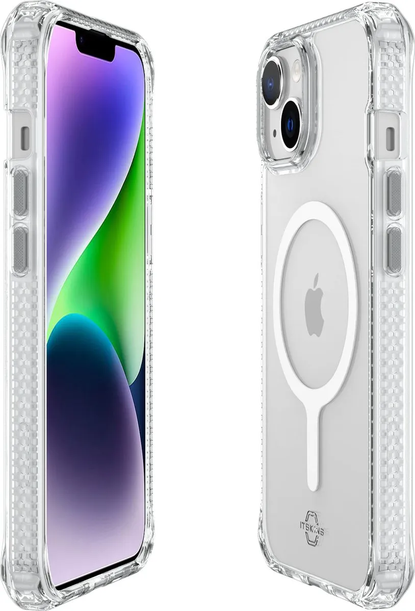 Itskins Level 2 HybridMagClear iPhone 13 MagSafe Hoesje - Transparant