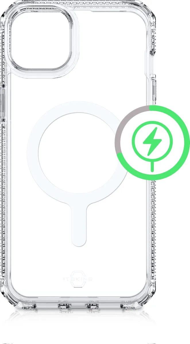 Itskins Level 2 HybridMagClear iPhone 13 MagSafe Hoesje - Transparant