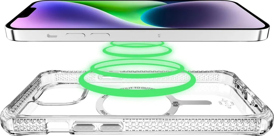 Itskins Level 2 HybridMagClear iPhone 13 MagSafe Hoesje - Transparant