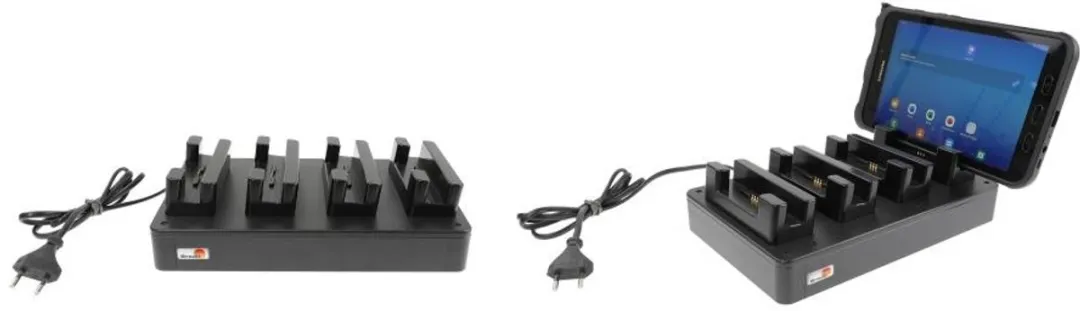 Brodit Multi Tablet Charger 4 Stuks - Samsung Tab Active 2/3/5/Pro - Zwart