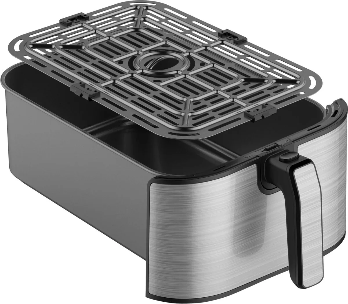 Inventum GF801HLDB Airfryer 8L - 1700W - Zwart/RVS
