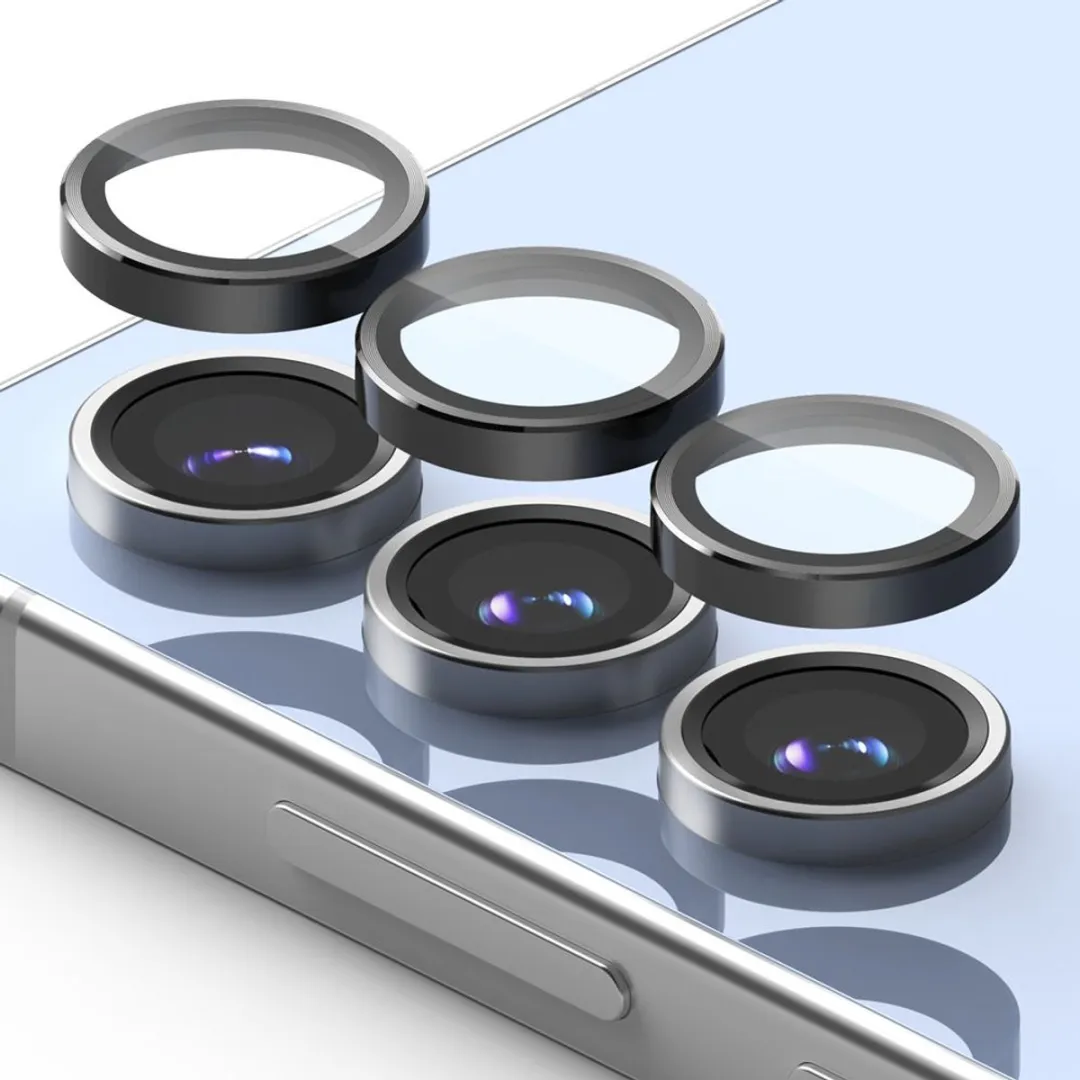 Ringke Frame Glass Camera Beschermer Samsung Galaxy S24 FE - 2 Stuks - Zwart