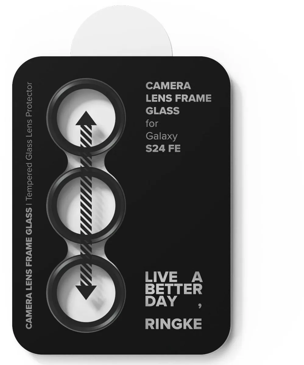 Ringke Frame Glass Camera Beschermer Samsung Galaxy S24 FE - 2 Stuks - Zwart