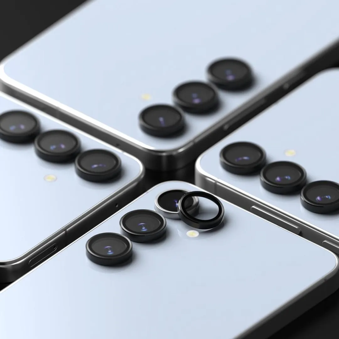 Ringke Frame Glass Camera Beschermer Samsung Galaxy S24 FE - 2 Stuks - Zwart - afbeelding 6 van 6