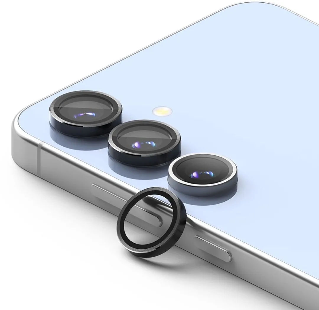 Ringke Frame Glass Camera Beschermer Samsung Galaxy S24 FE - 2 Stuks - Zwart