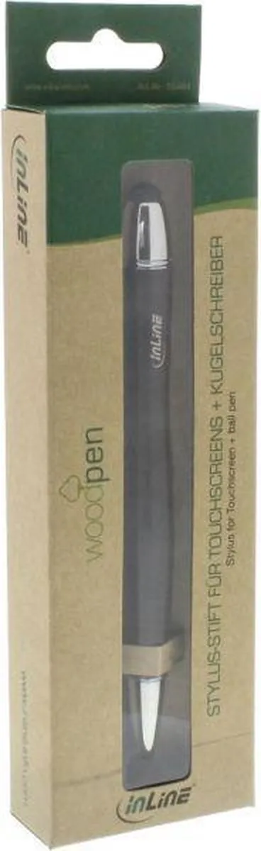 Inline Woodpen Stylus & Balpen 55464 - Bruin/Zilver