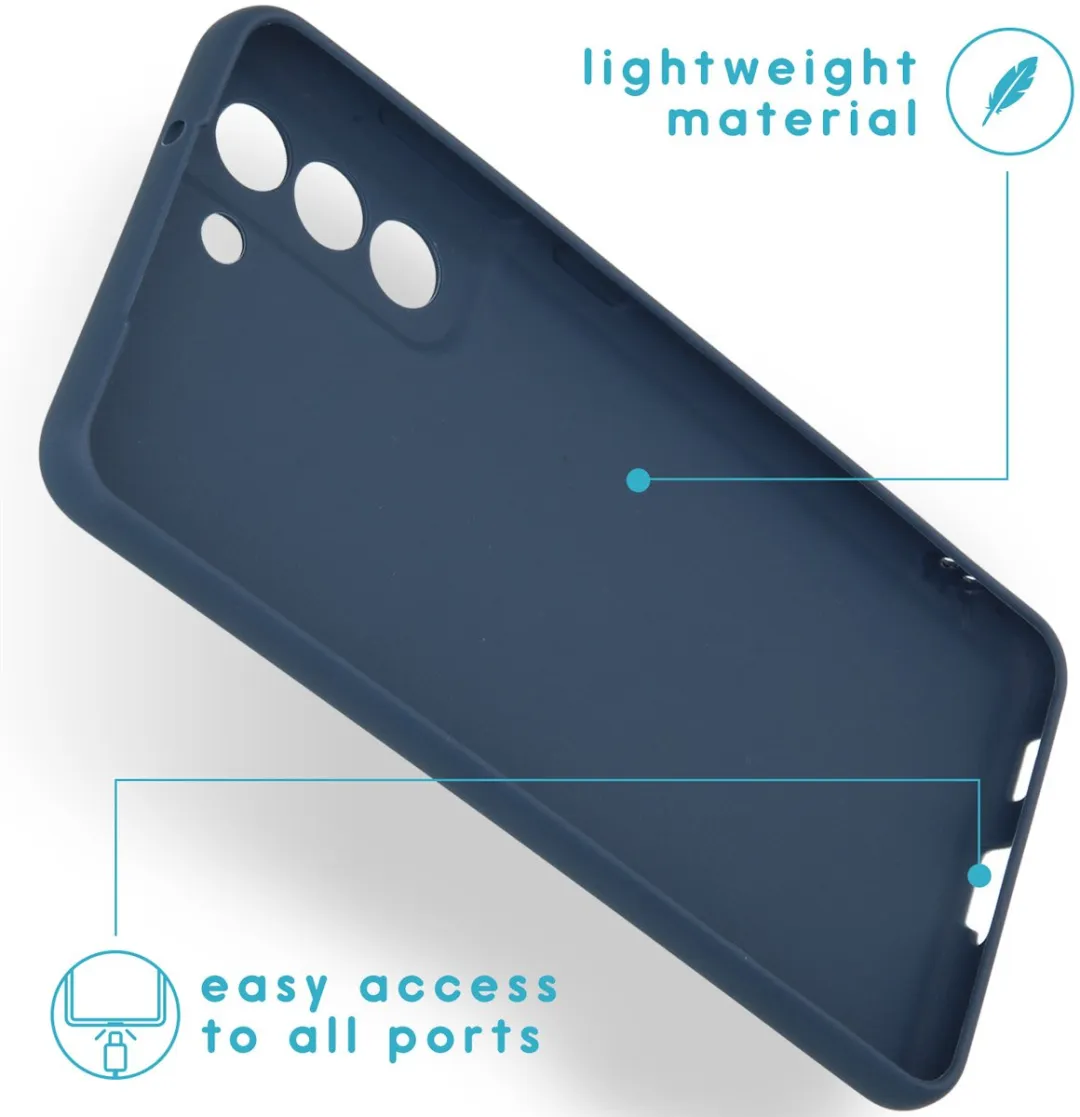 Imoshion Hoesje Samsung Galaxy S21 FE - Donkerblauw