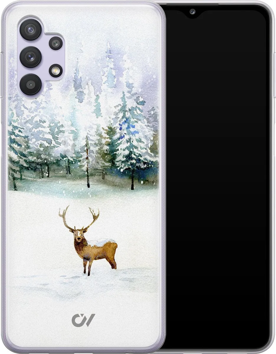 Casevibes Hoesje Samsung Galaxy A32 5G - Wit Rendier