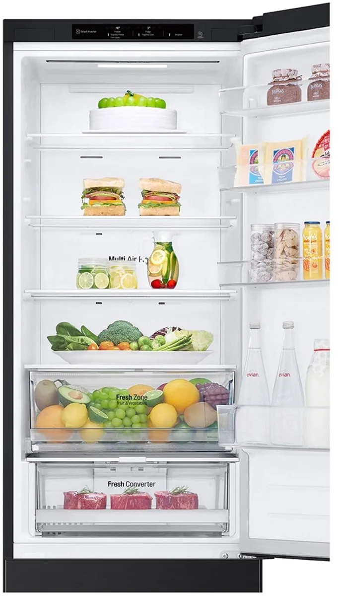 LG GBV22NCBEP Koelkast - 387L Zwart