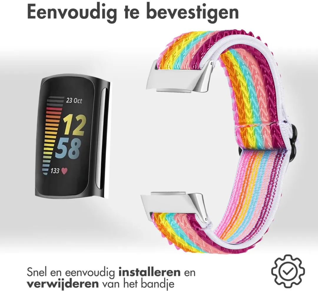 Imoshion Smartwatchband Fitbit Charge 5 - Meerkleurig