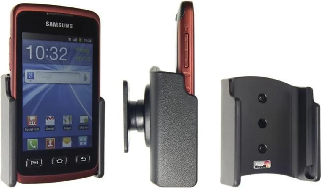 Brodit Draaibare Houder Samsung Galaxy Xcover GT-S5690 - Zwart