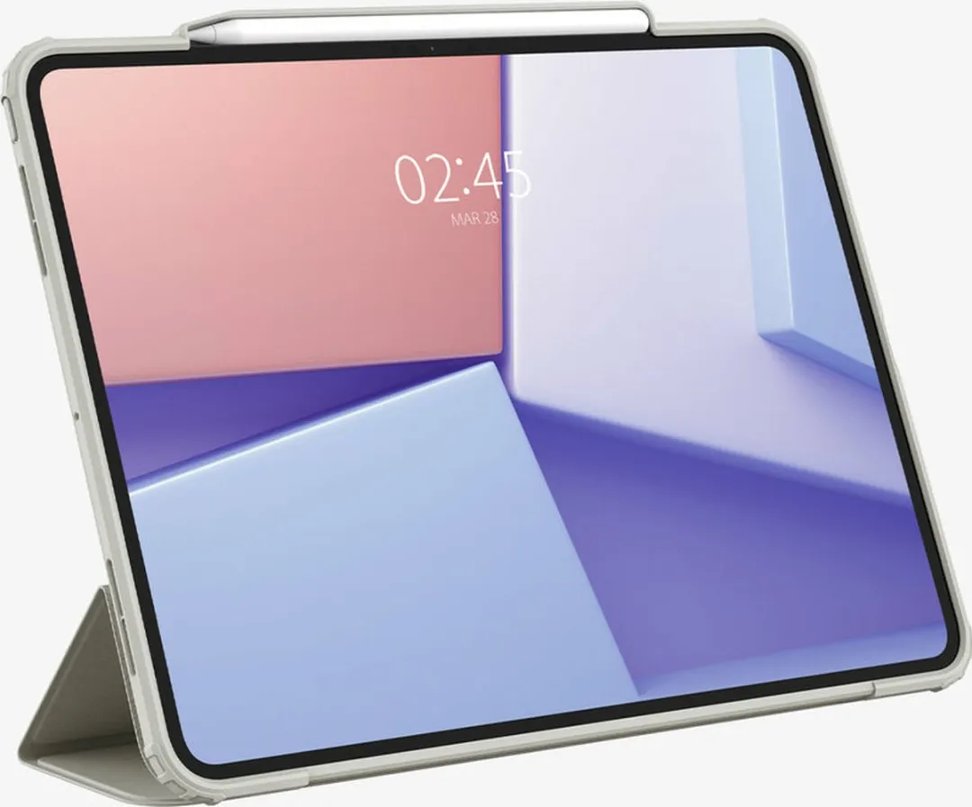 Spigen AirSkin Pro iPad Pro 13 (2024) Hoes - Grijs