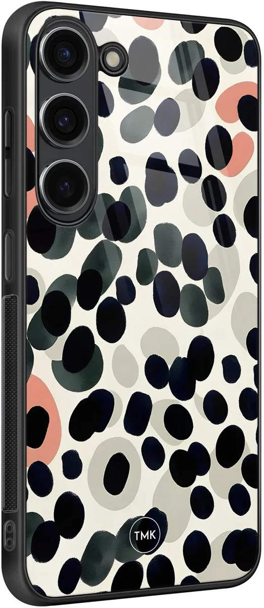 Casevibes Hoesje Samsung Galaxy S23 Modern Dots - Multi - TPU Glas