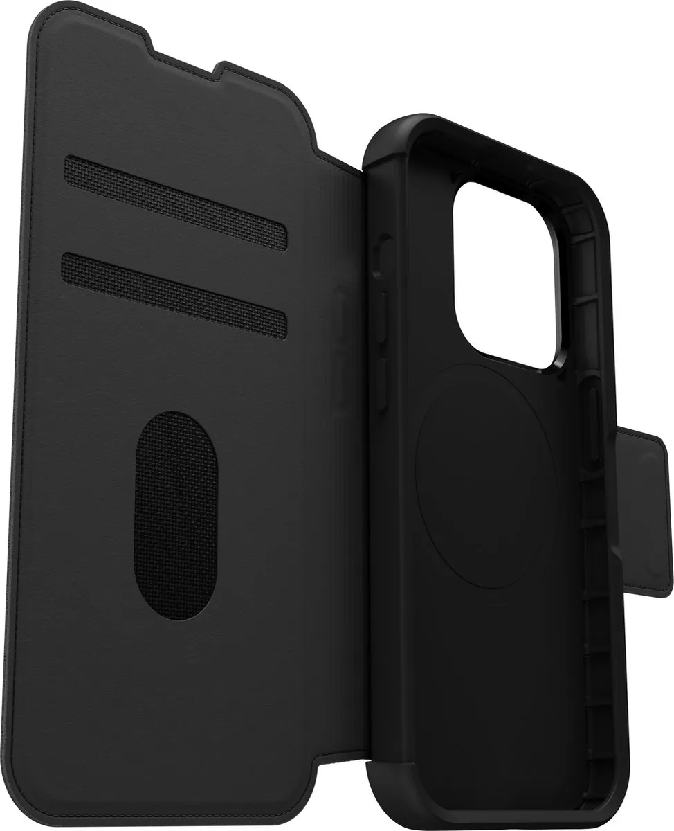 OtterBox Strada 77-93560 Hoes - iPhone 15 Pro - Echt Leer - Zwart