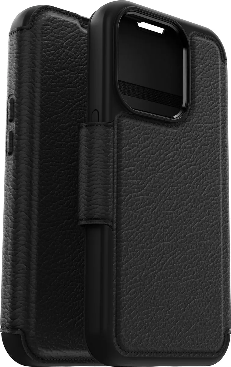 OtterBox Strada 77-93560 Hoes - iPhone 15 Pro - Echt Leer - Zwart