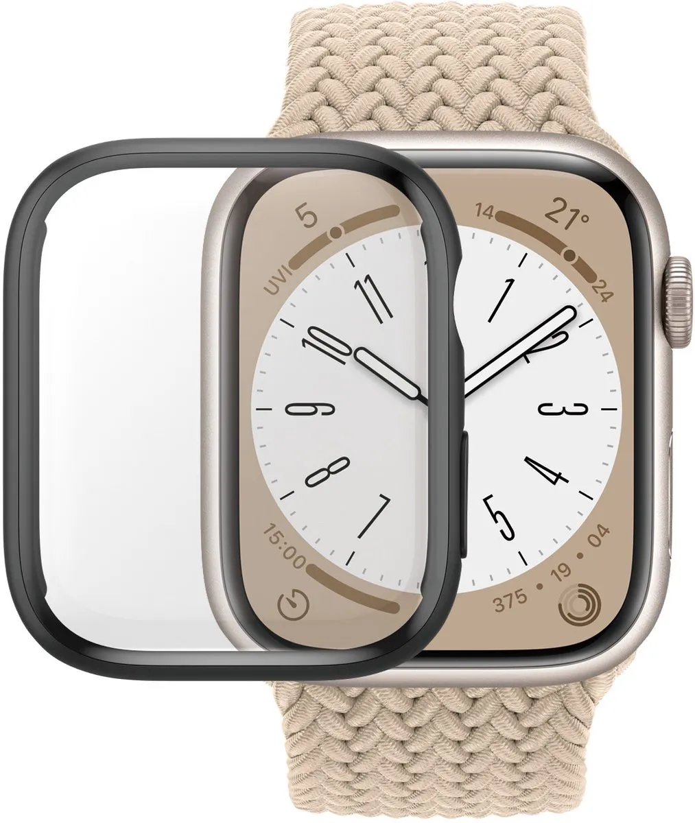 PanzerGlass PZ-3690 Full Body Screenprotector Apple Watch 45mm - Zwart