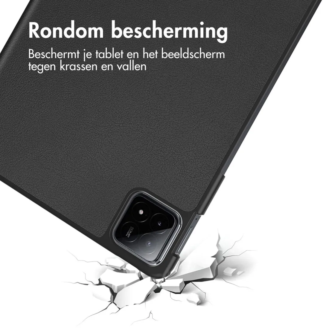 imoshion Tablethoes Xiaomi Pad 6S Pro SH00074538 - Trifold Bookcase - Zwart