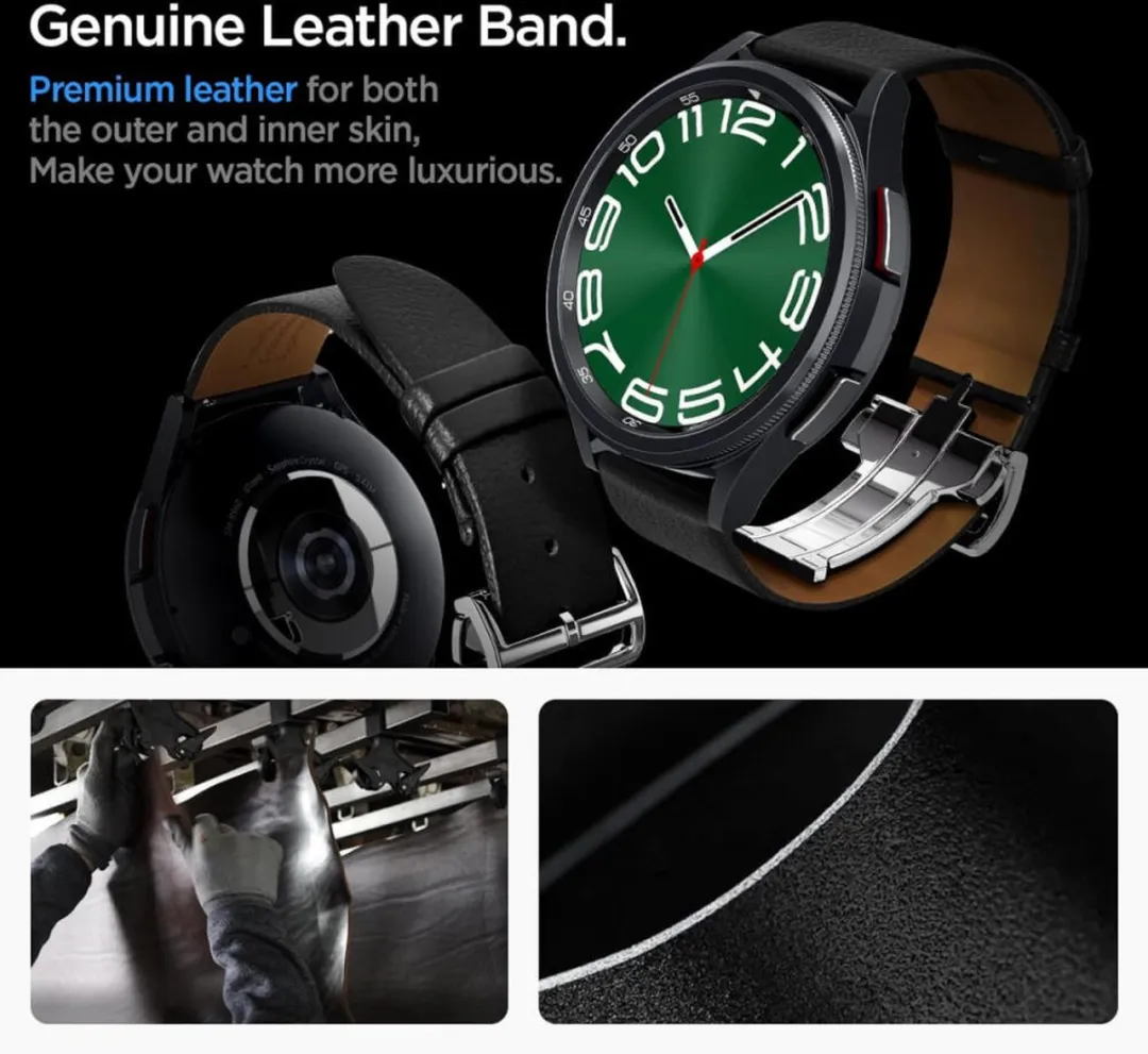 Spigen Enzo Smartwatchband 20mm - Zwart