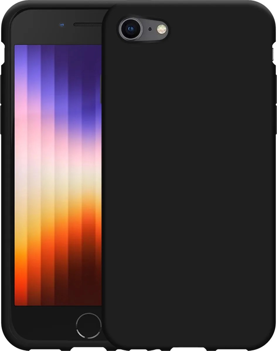 Just in Case Cazy iPhone SE (2020) Hoesje met Koord - Zwart