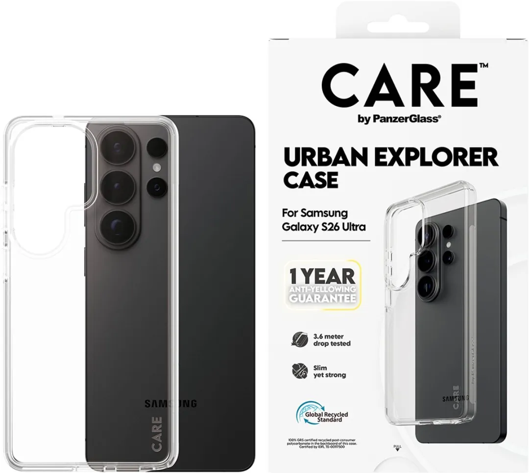 PanzerGlass CARE Urban Explorer Hoesje - Transparant - Samsung Galaxy S26 Ultra