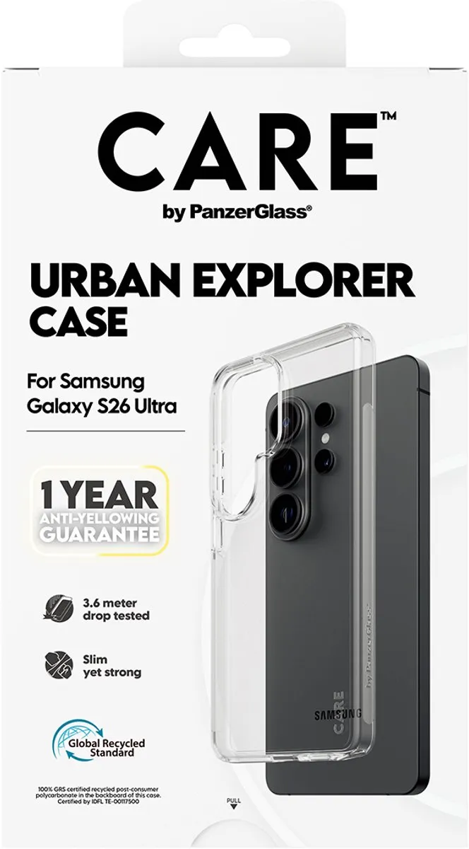 PanzerGlass CARE Urban Explorer Hoesje - Transparant - Samsung Galaxy S26 Ultra