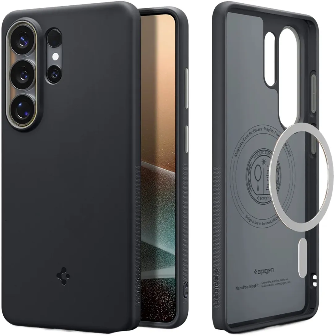 Spigen Nano Pop MagFit Backcover S26 Ultra - Zwart