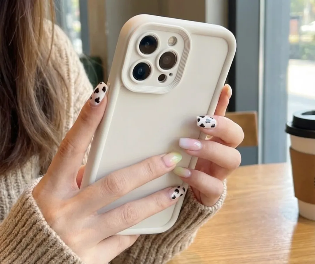 NUVEX iPhone 15 Pro Max Hoesje - 3 Stuks - Zwart/Beige/Bruin