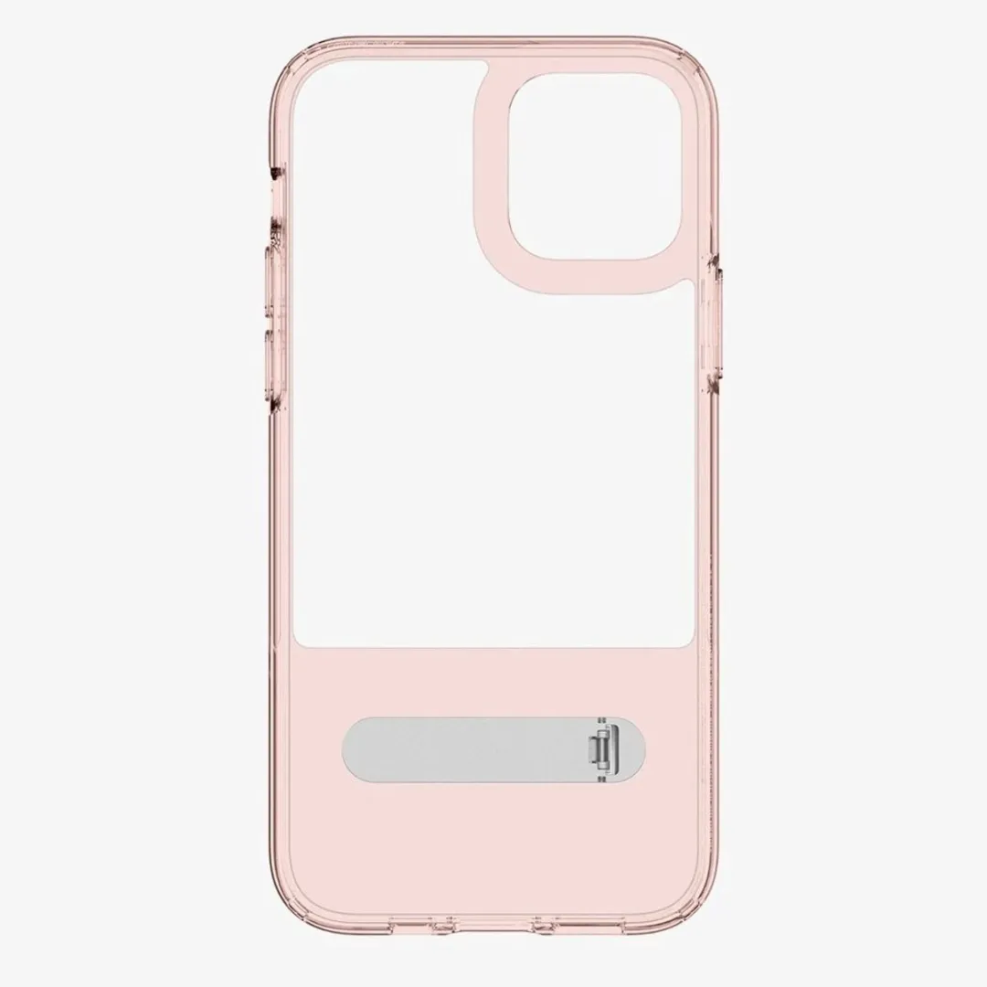 Spigen Slim Armor Hoesje ACS01488 - iPhone 12 Pro Max - Roze Transparant